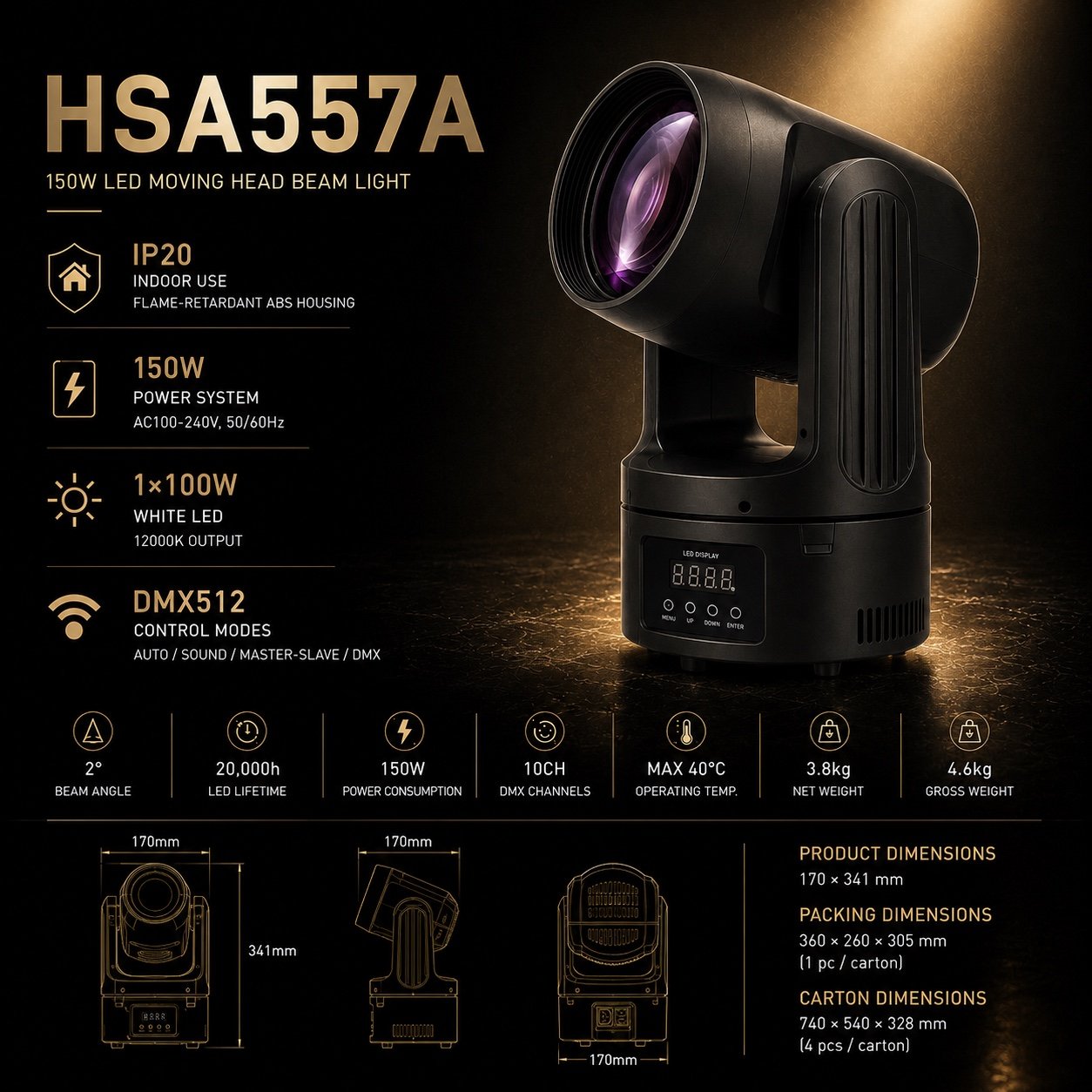 HSA557A product poster with verified specifications