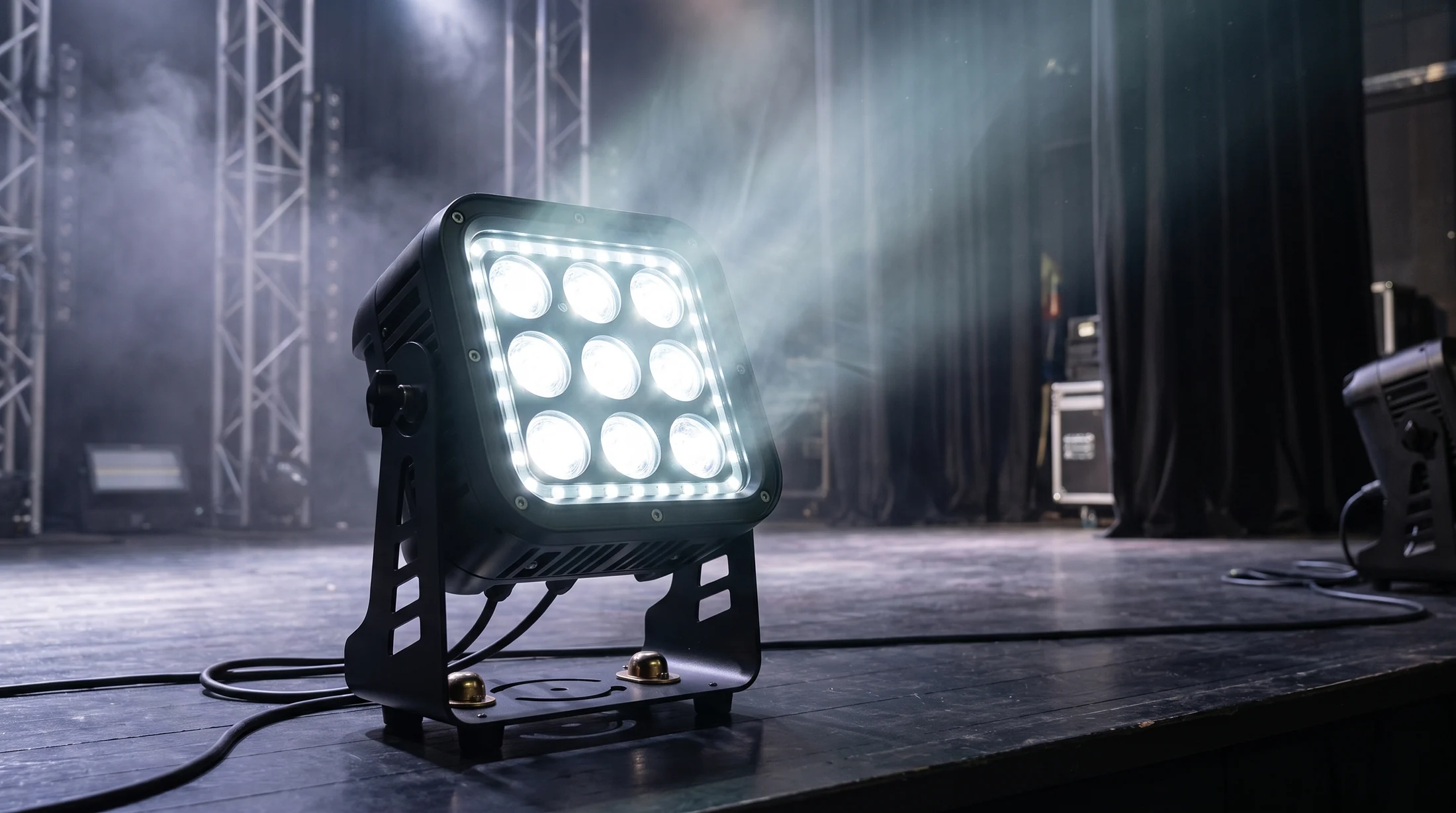 KBW500 PAR light operating on a performance stage