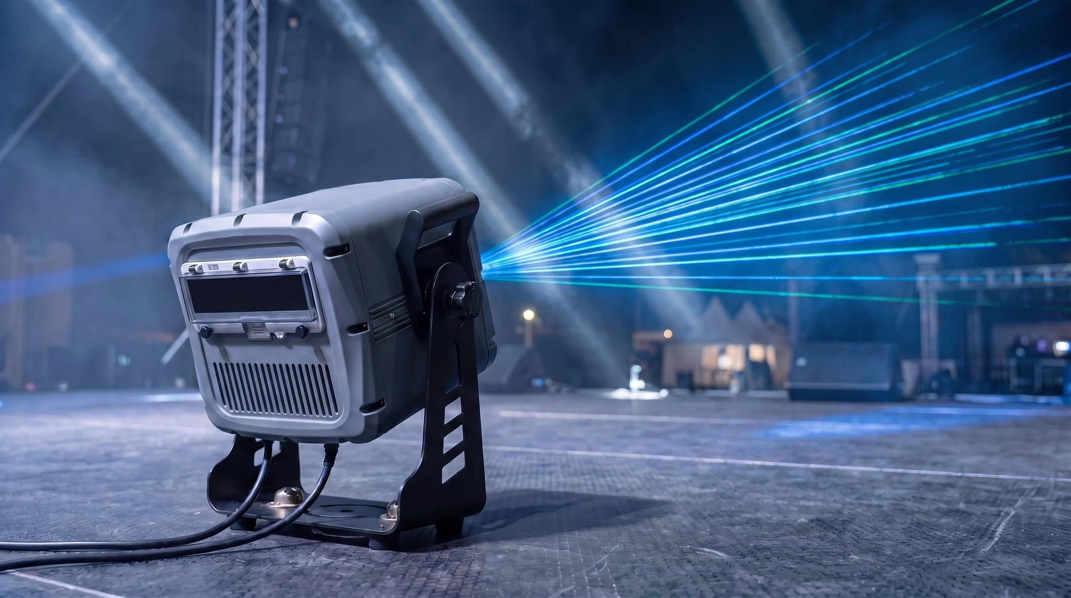 KD5 animated laser light operating in a stage environment